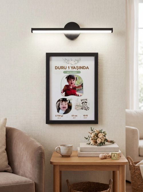 Lucky Model  Poster Tablo Şık Aplik Işık Hediyeli