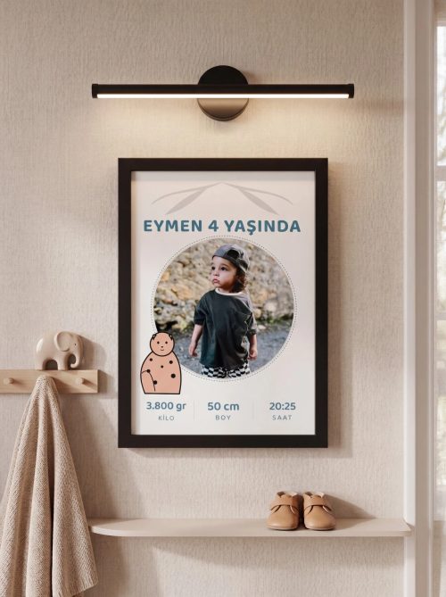 Cool Model Poster Tablo Şık Aplik Işık Hediyeli